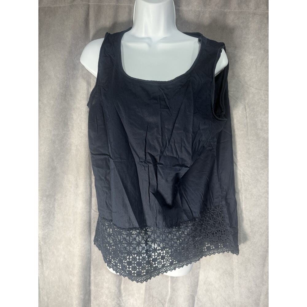 Bass woman tank top size Large dark blue